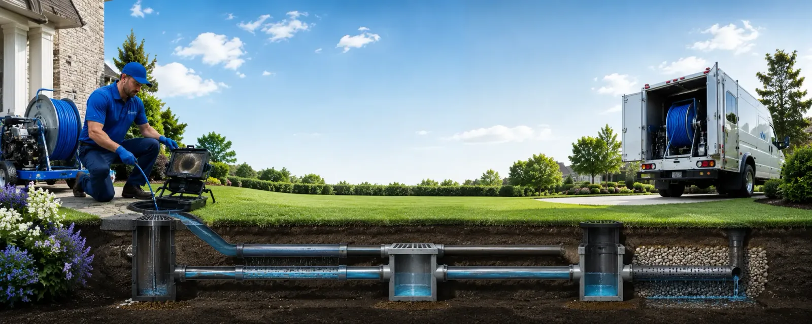 Outdoor drain cleaning information for Clinton, WA